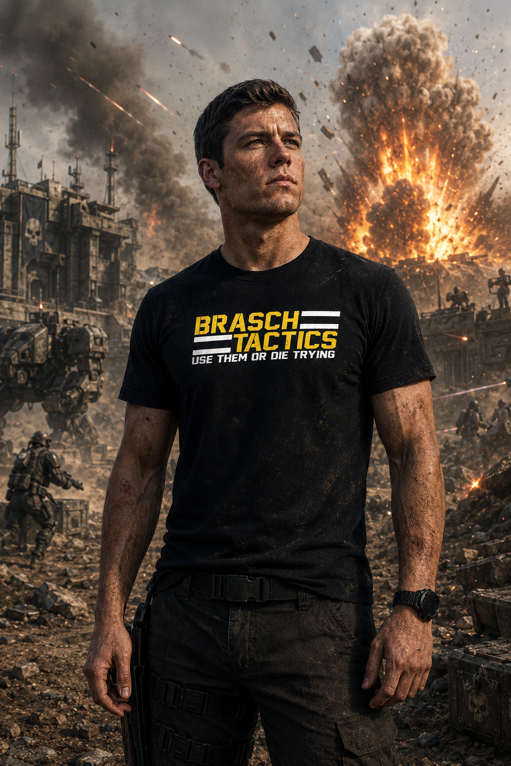 Nerd Enough Brash Tactics video game graphic t-shirt