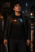 Nerd Enough Fuego battle mage fantasy graphic t-shirt
