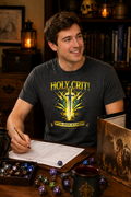 Nerd Enough Holy Crit paladin D&D graphic t-shirt