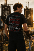 Nerd Enough Last Ride fantasy warrior graphic t-shirt