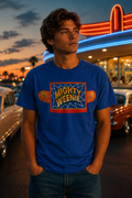 Nerd Enough Mighty Weenie retro fast food graphic t-shirt