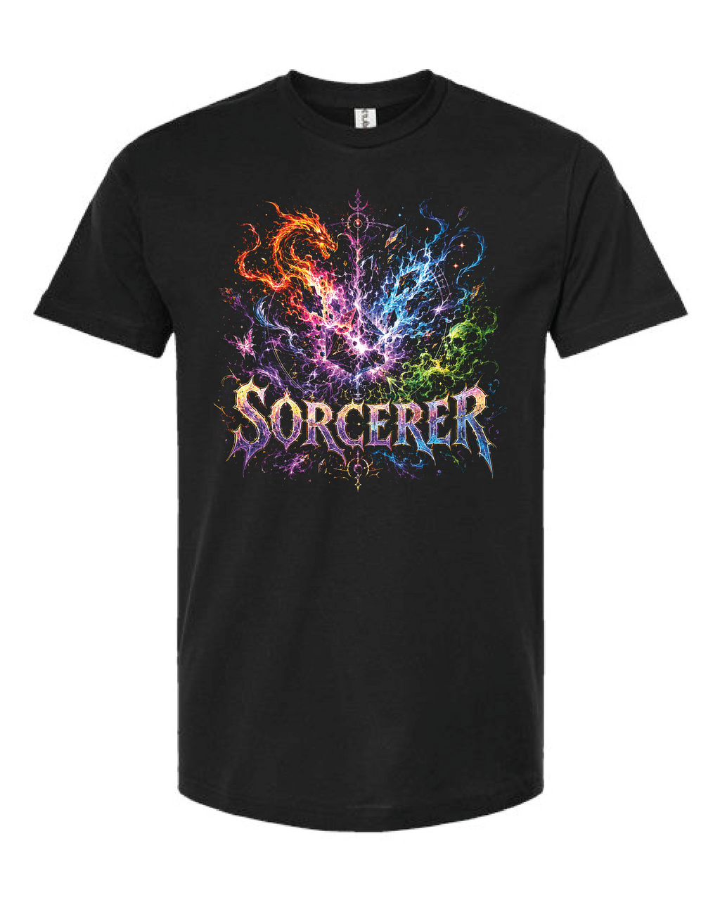 Nerd Enough Sorcerer D&D tee design artwork