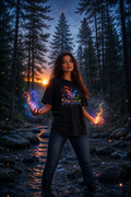 Nerd Enough Sorcerer D&D RPG class graphic t-shirt