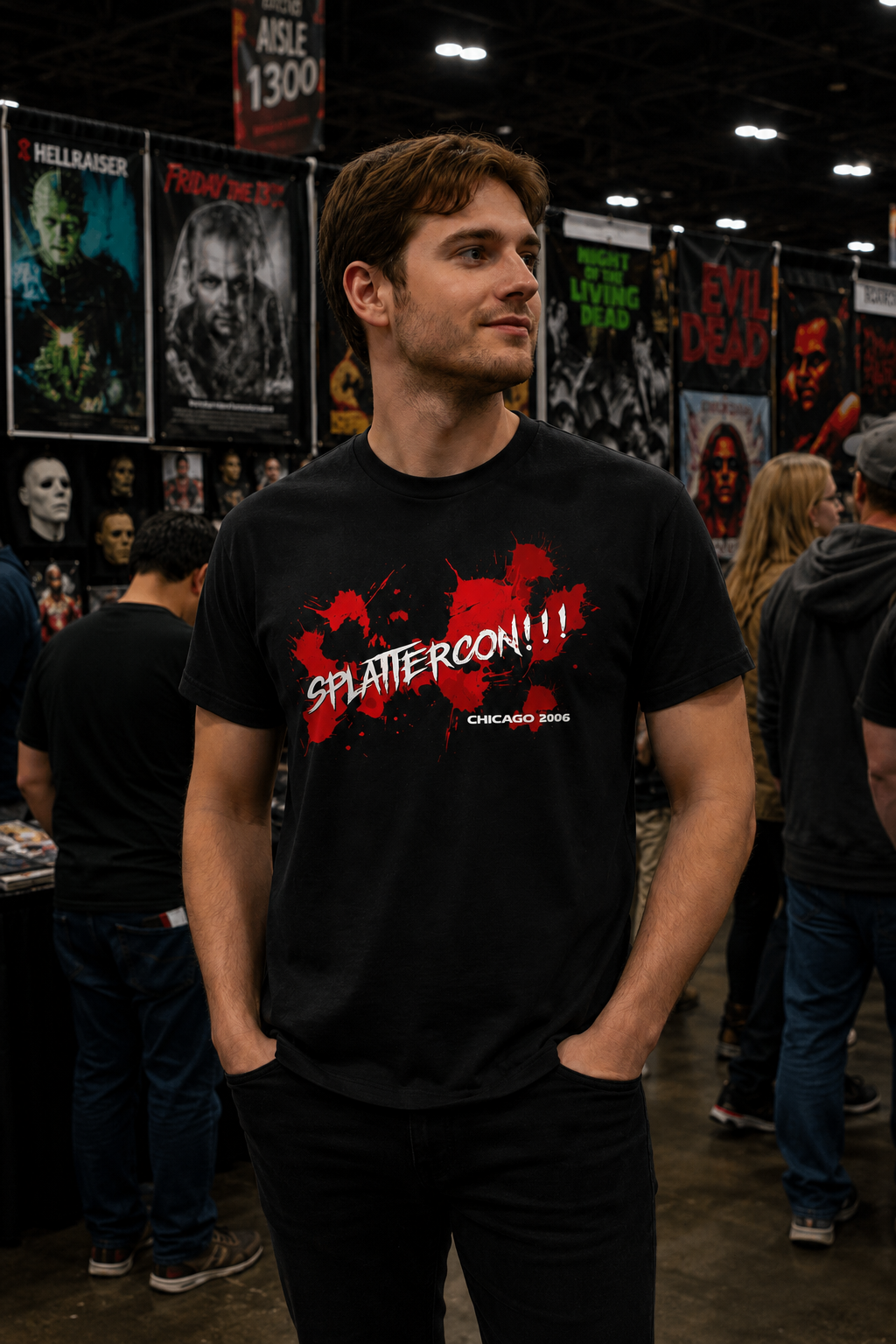 Nerd Enough Splattercon horror convention graphic t-shirt
