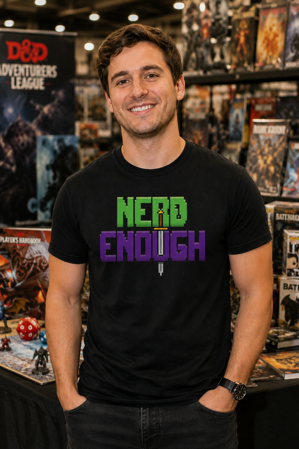 Nerd Enough logo graphic t-shirt