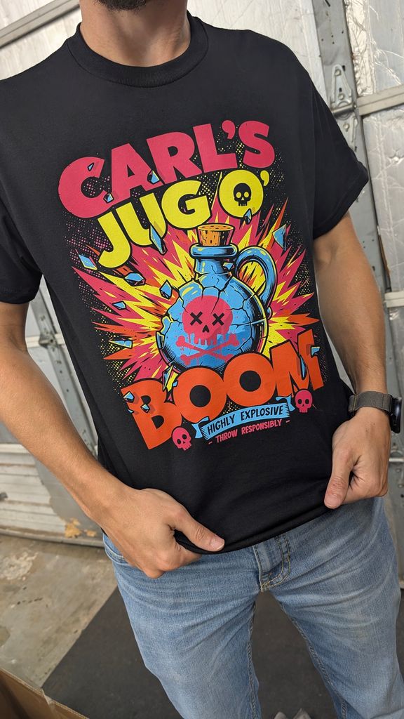 Carl's Jug o' Boom graphic tee